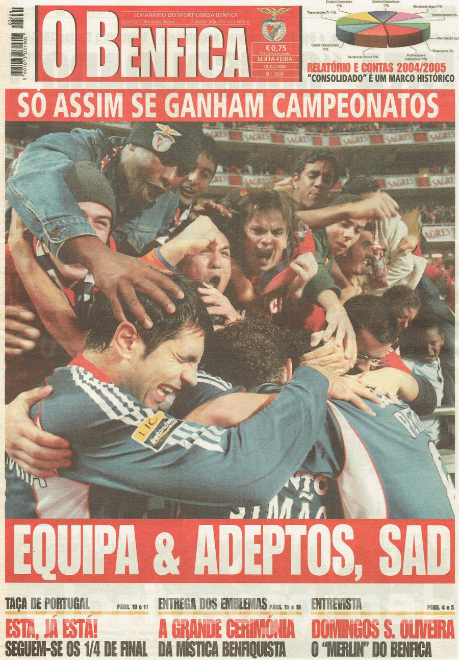 jornal o benfica 3224 2006-02-10